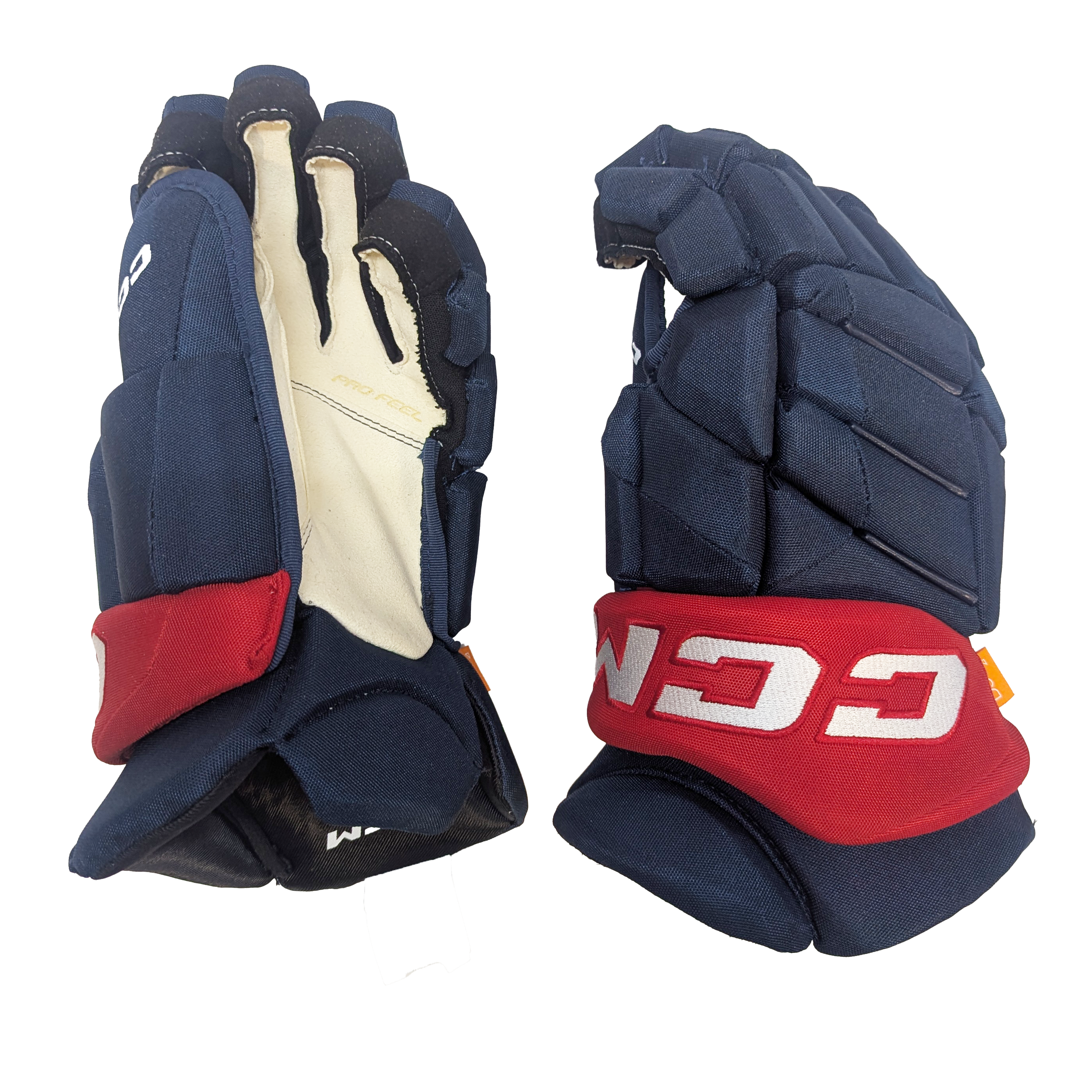 CCM HGJS - NHL Pro Stock Glove - Columbus Blue Jackets (Navy/Red)